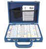 Leather Mexican Train Game Set - Blue